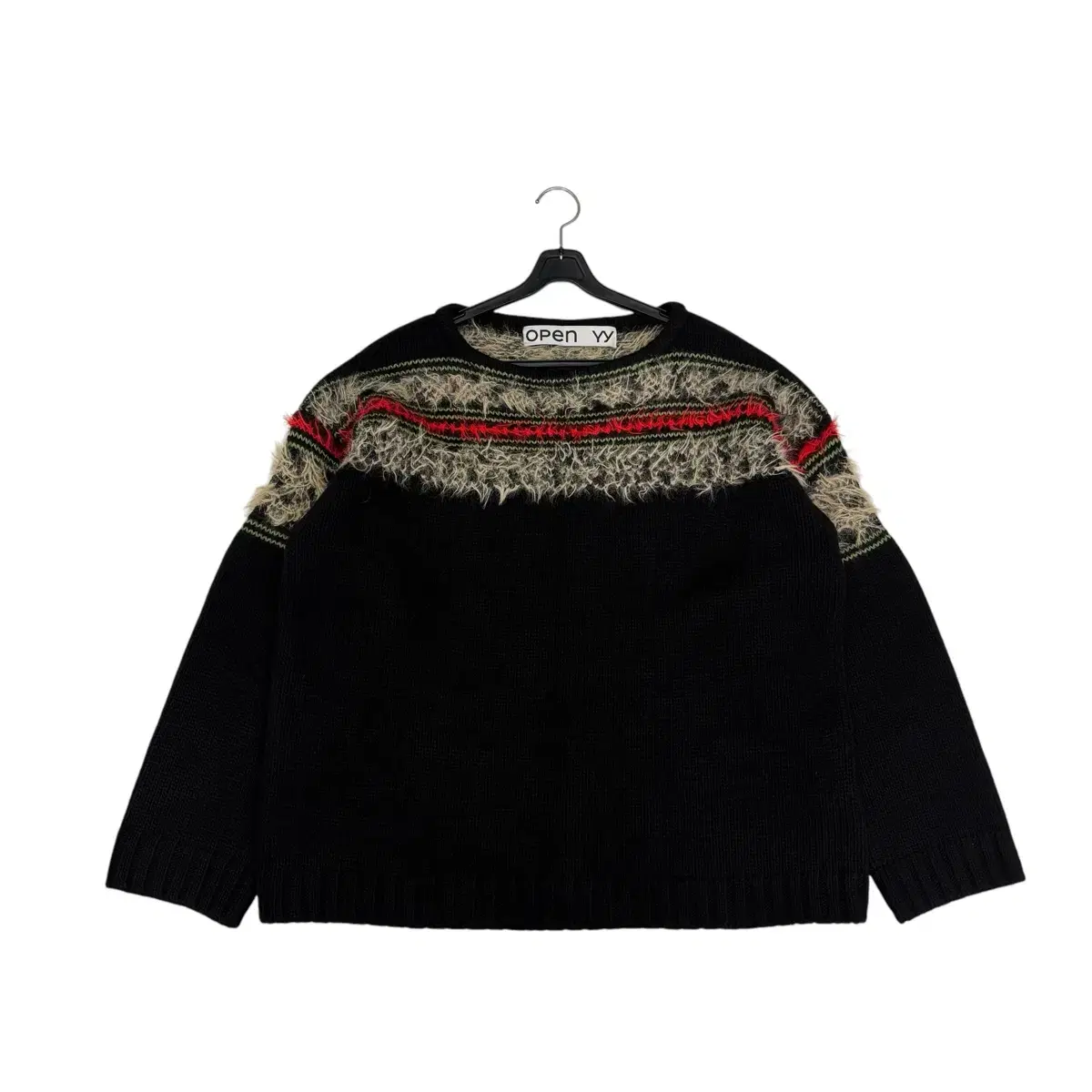 3 오픈와이와이 fair isle sweater